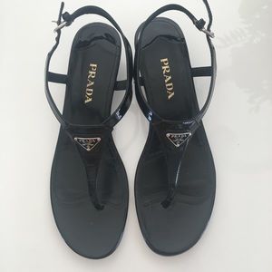 Prada sandals size 39 1/2 in very good condition